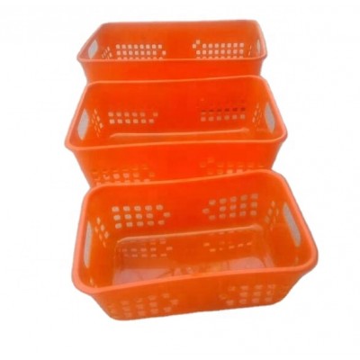 Video!On sale second hand cheaper price household commodity fashion design plastic storage/shopping basket injection mould,mold